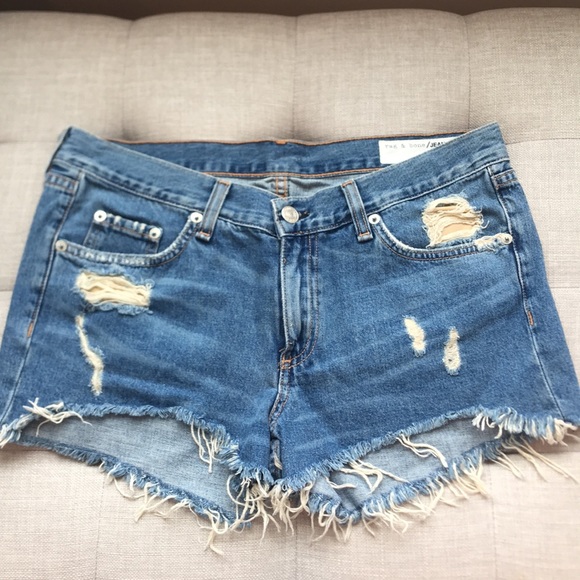 NWOT Rag & Bone Washed Denim Shorts - Picture 3 of 7
